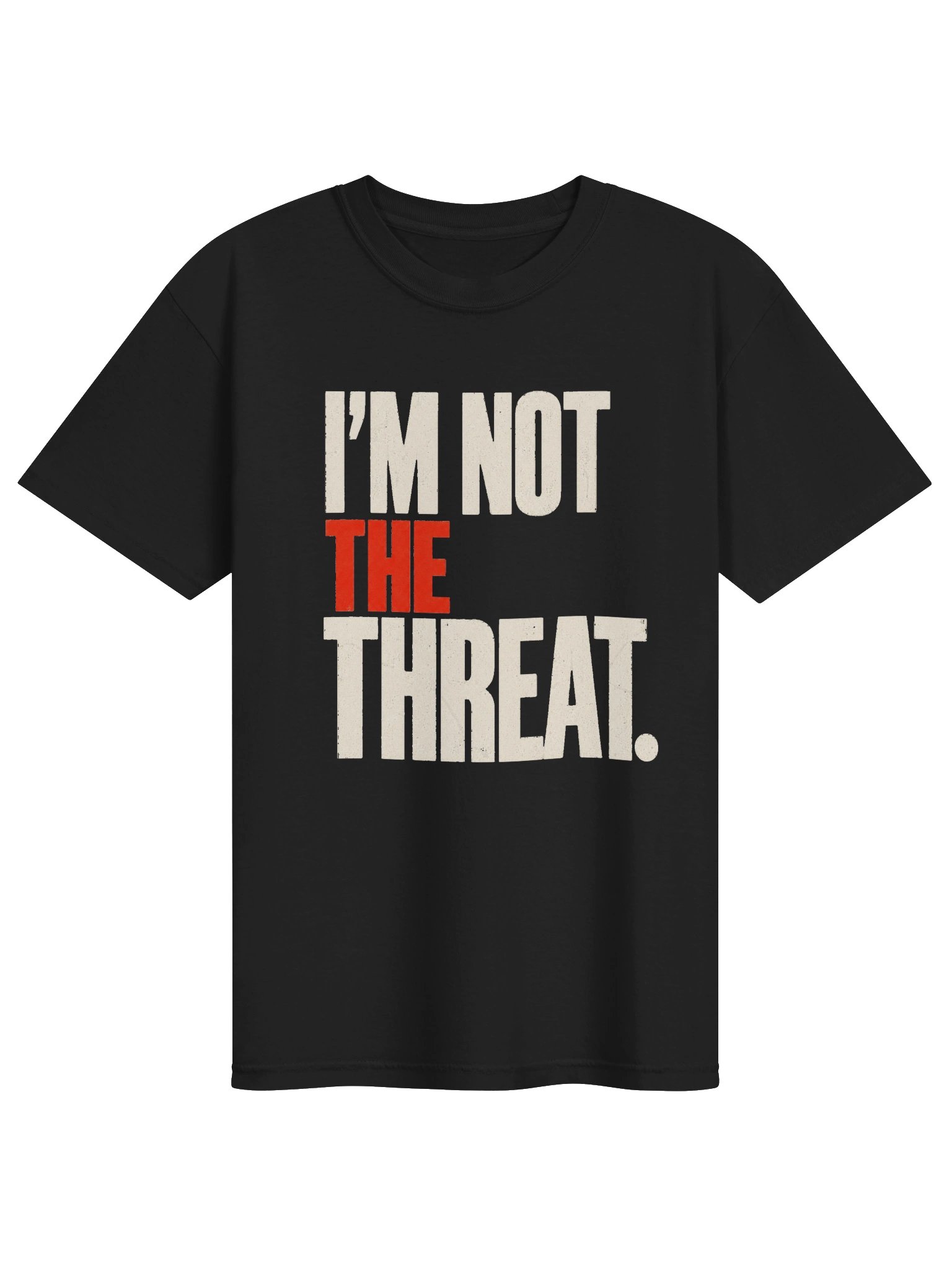 I’M NOT THE THREAT. — Heavyweight Commander Tee product image (1)