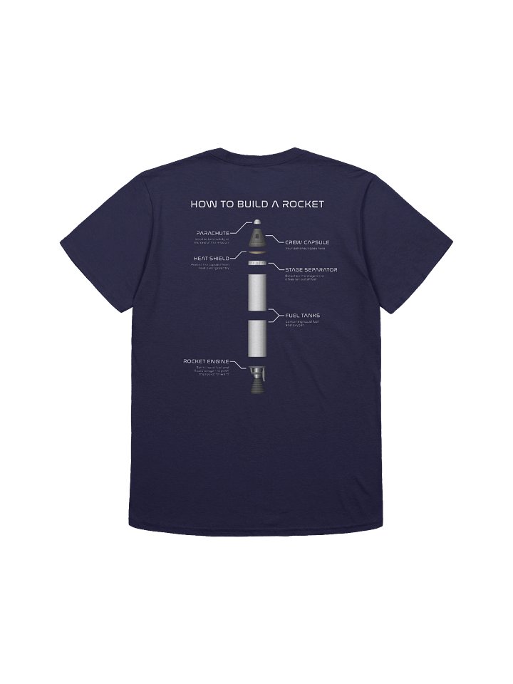 "How to build a rocket" T-shirt product image (1)