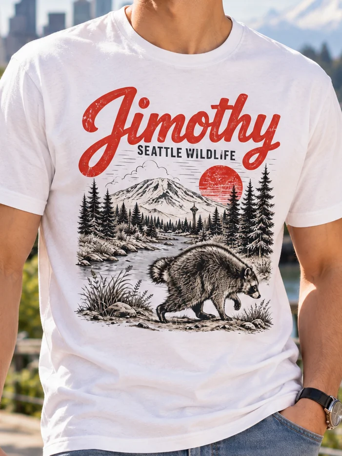 Vintage Jimothy Raccoon T-Shirt product image (2)