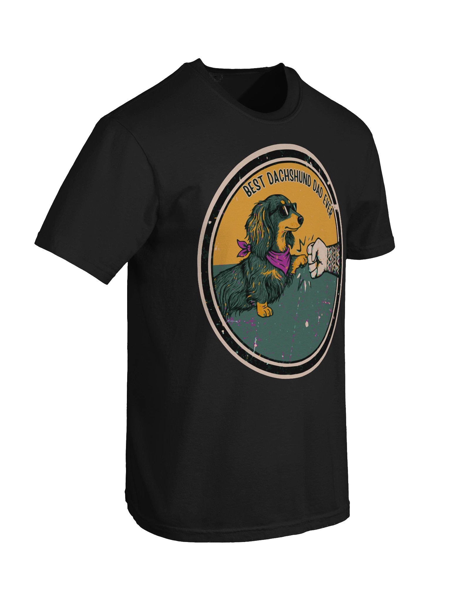 Best Dachshund Dad Ever Fist Bump Tee product image (8)