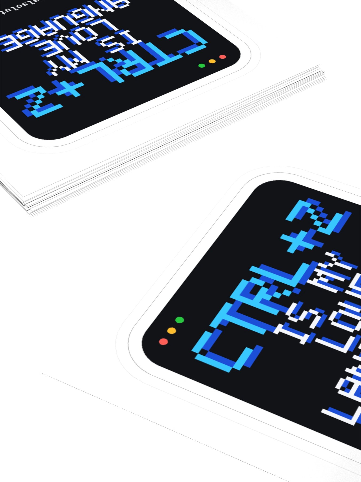 Ctrl+Z Is My Love Language Sticker: Developer Laptop Sticker product image (11)
