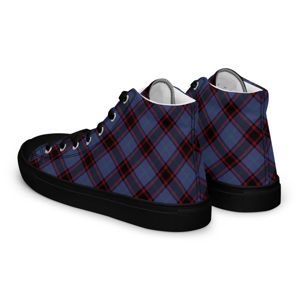 Rutherford Tartan Men's High Top Shoes product image (9)