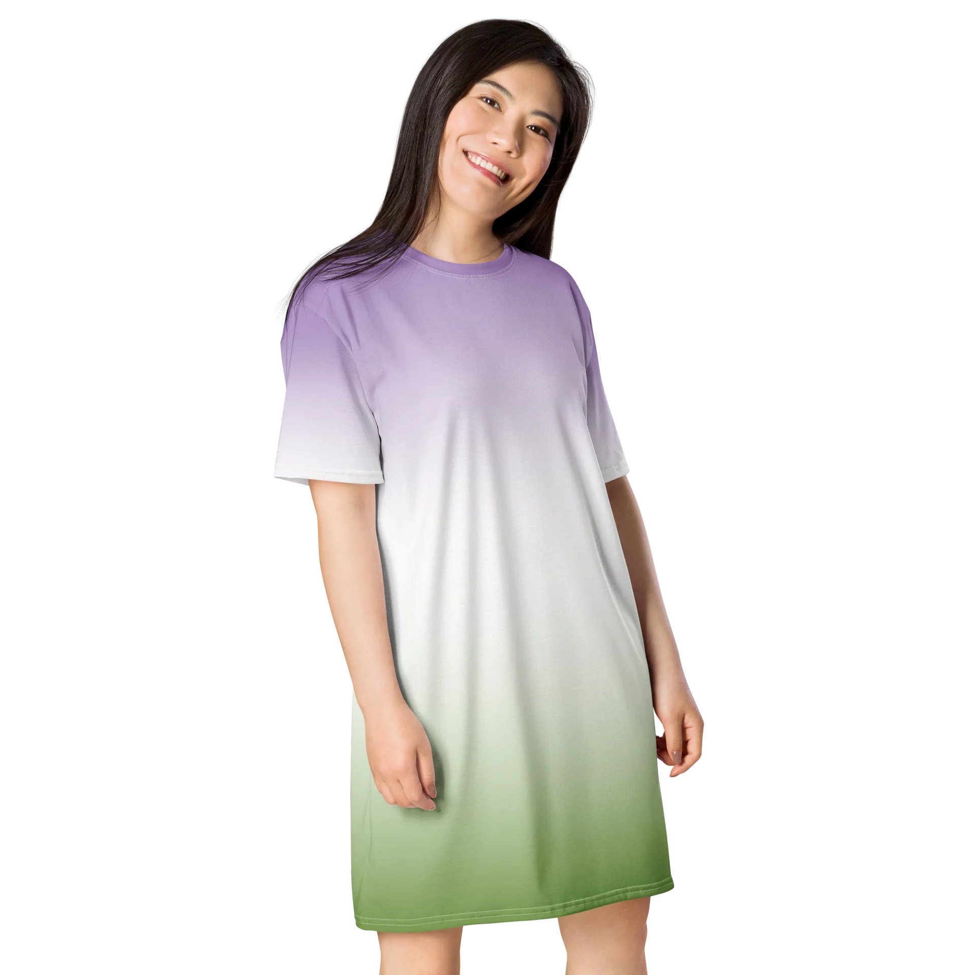 Genderqueer Pride Gradient T-shirt Dress product image (4)