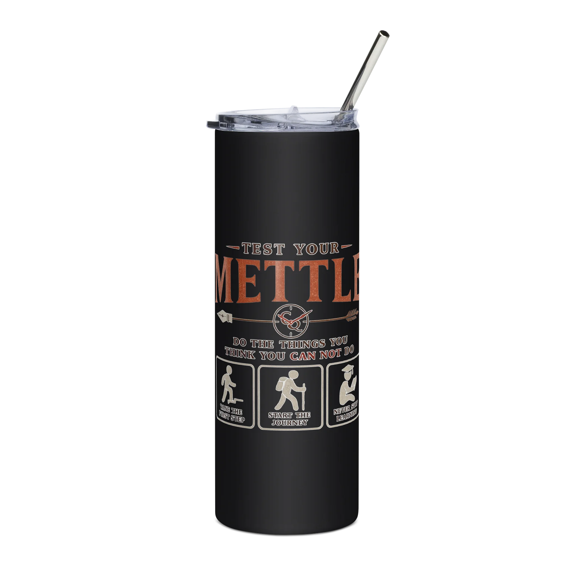 Test Your Mettle Motivational Tumbler product image (1)