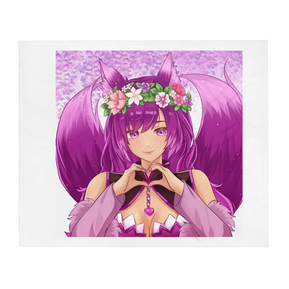 Fox-Eared Floral Bliss Throw Blanket product image (2)