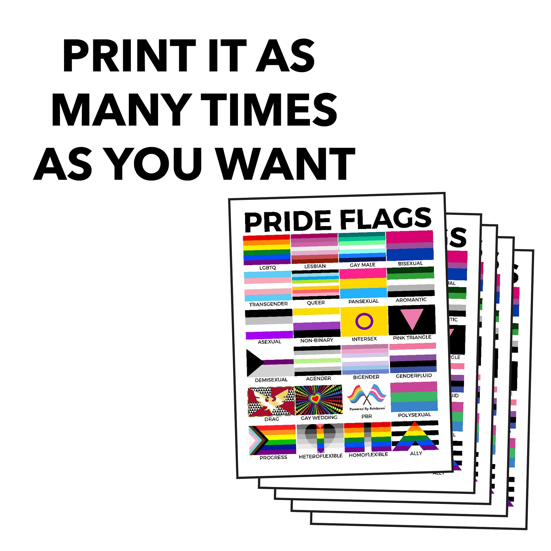 Pride Flags Poster product image (4)