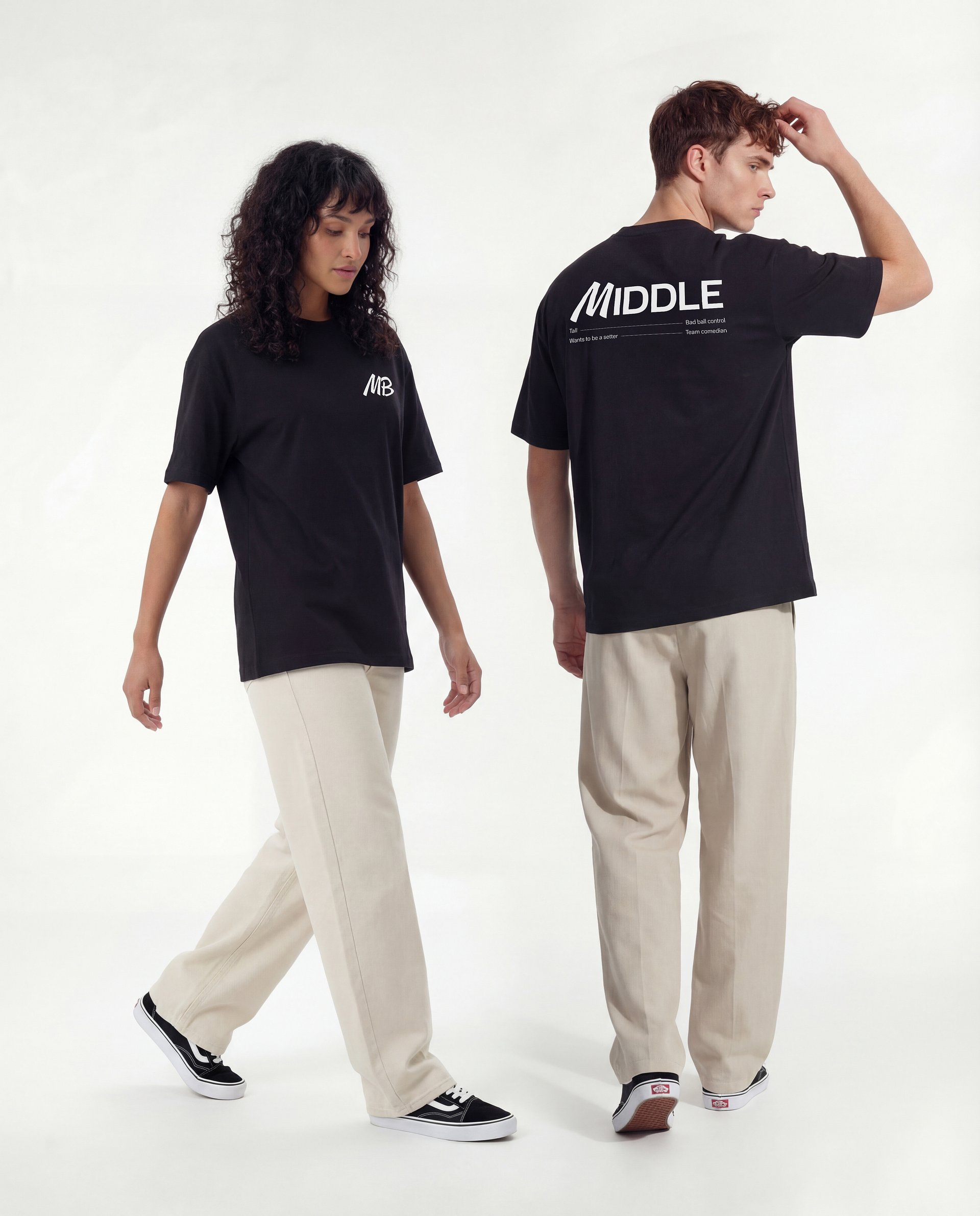 Middle Oversize Tee — Black product image (3)