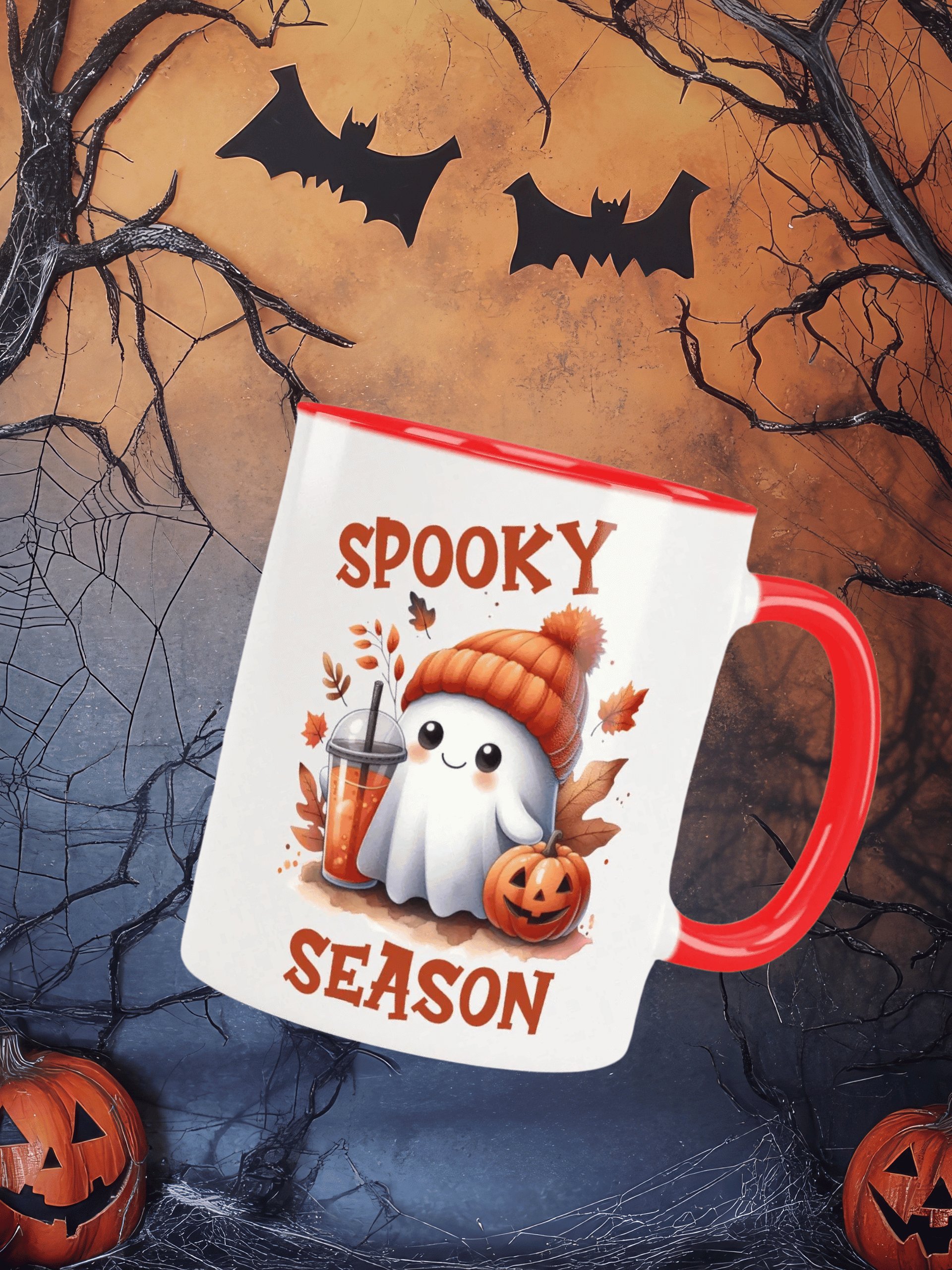 Spooky Season Cute Ghost Ceramic Mug product image (1)