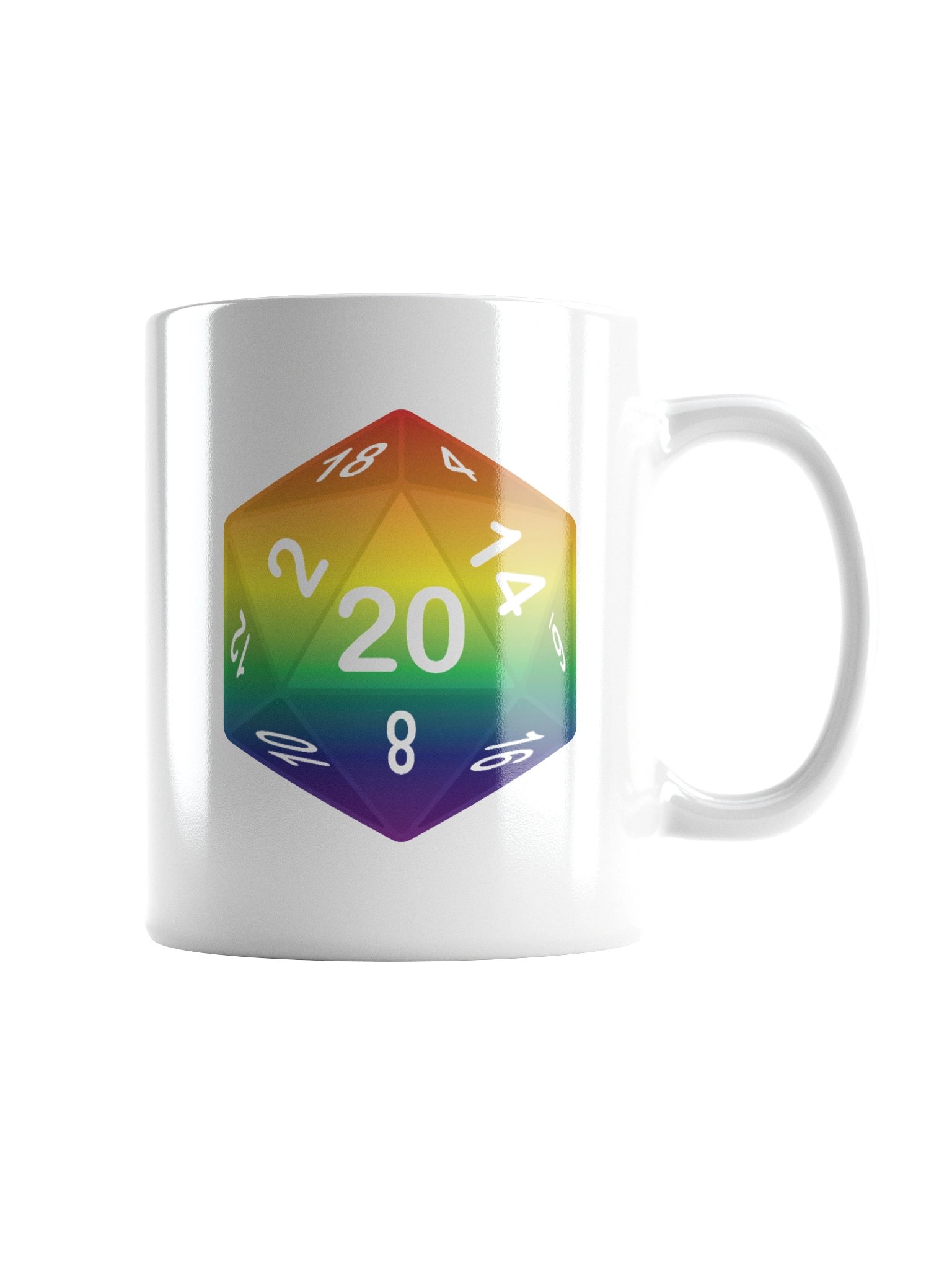 Rainbow Pride D20 Mug product image (1)