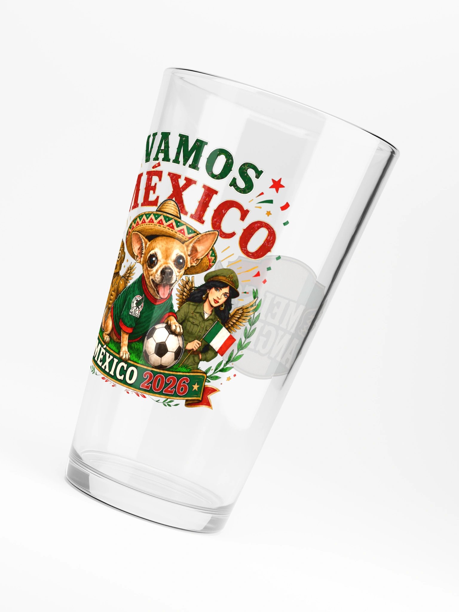 Vamos México 2026 Frank Game Day Pint Glass product image (4)