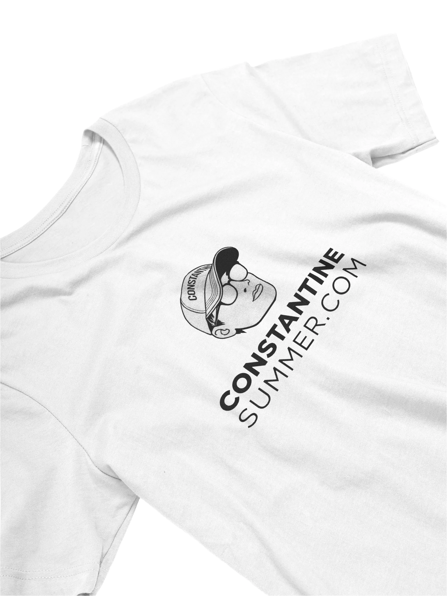 CONSTANTINESUMMER.COM: ICONIC LOGO T-SHIRT by Bella+Canvas (white) product image (3)