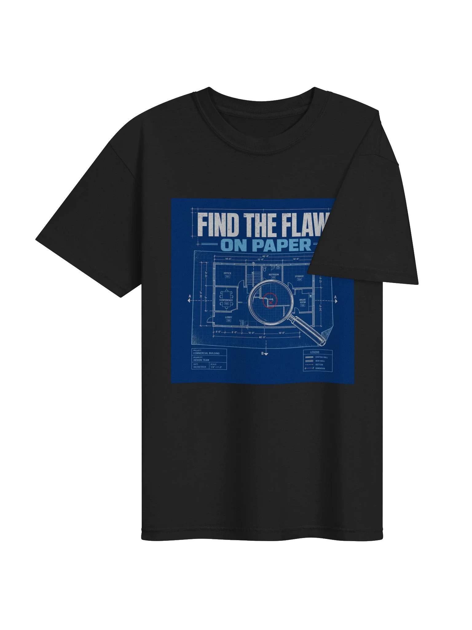 Find The Flaw On Paper Tee — view 4