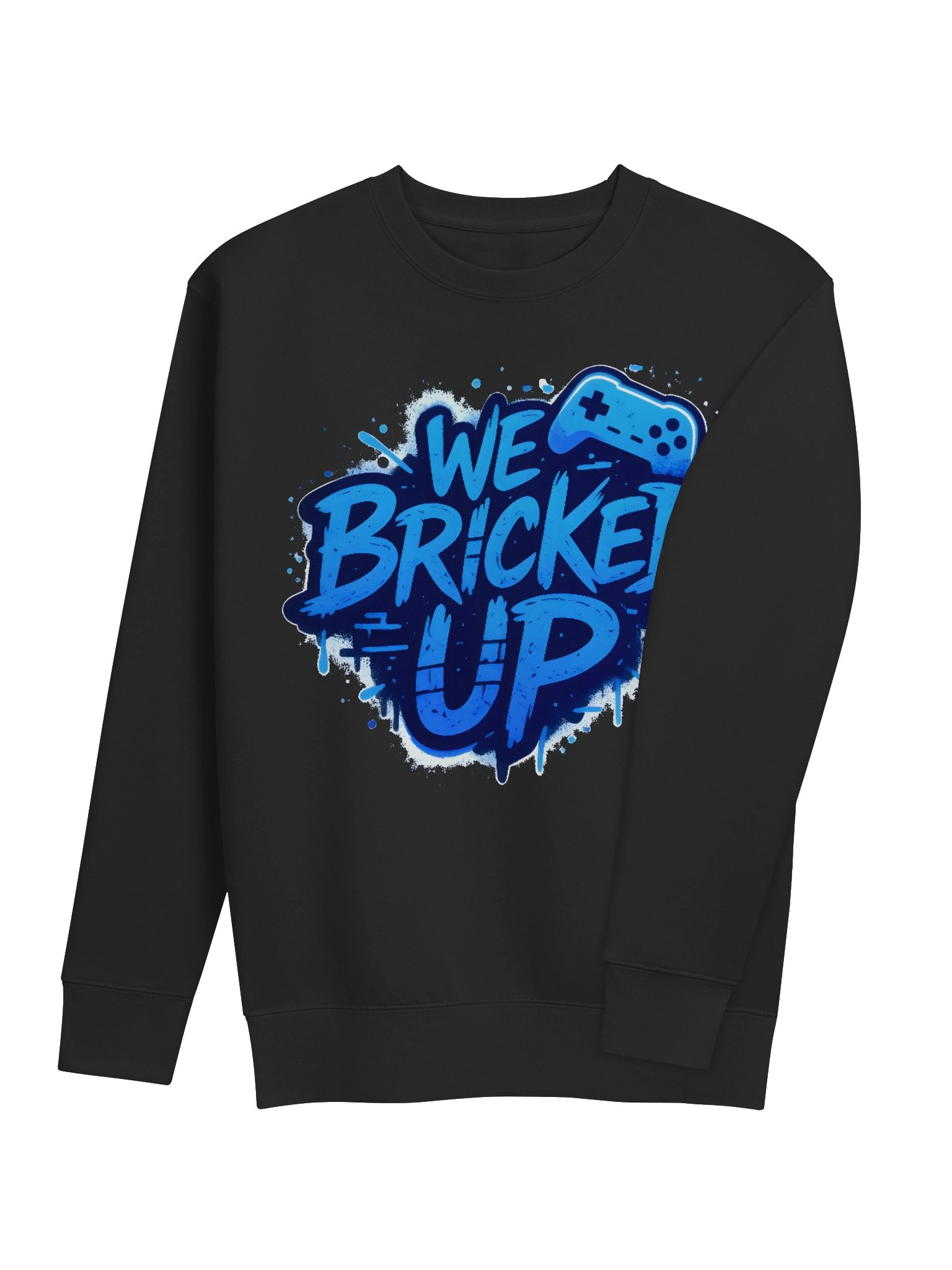 "Bricked Up" Blue Cotton Heritage Premium Sweatshirt product image (7)