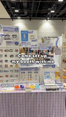 Come set up my booth with me for Day 1 of @asia.artcraftfair 

📍 Suntec Convention Hall 401 & 402 | Table E22
🗓️11 July | 11a...