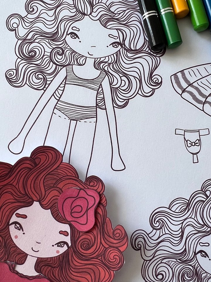 DIY Printable Paper Dolls with Outfits product image (1)