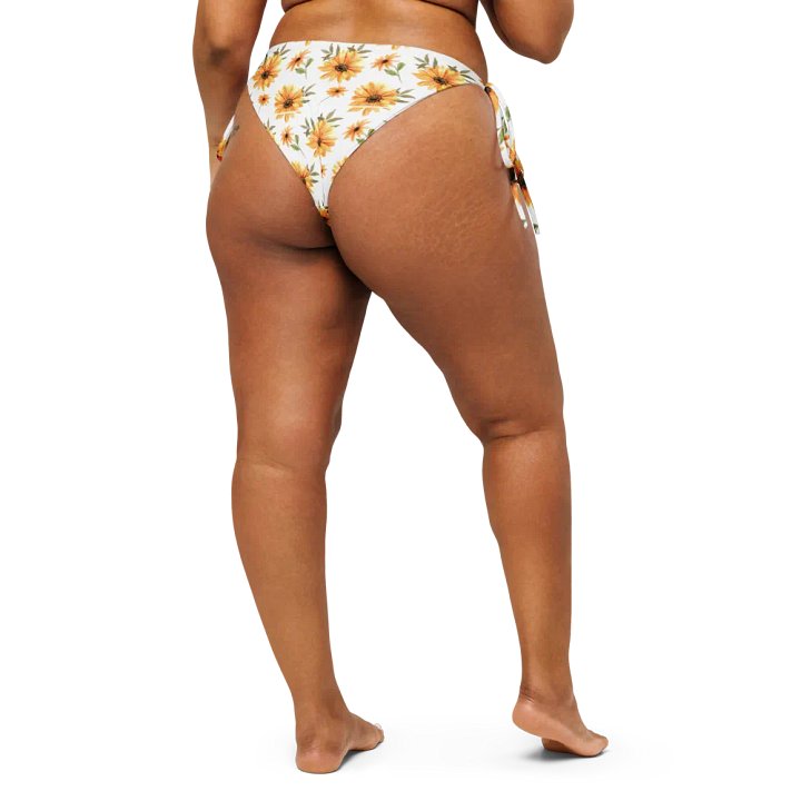 Watercolour Floral Pattern String Bikini Bottom - v6 product image (2)