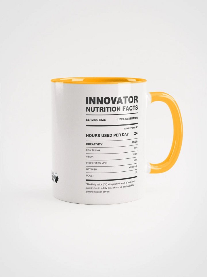 INNOVATOR Nutrition Facts Ceramic Mug product image (1)