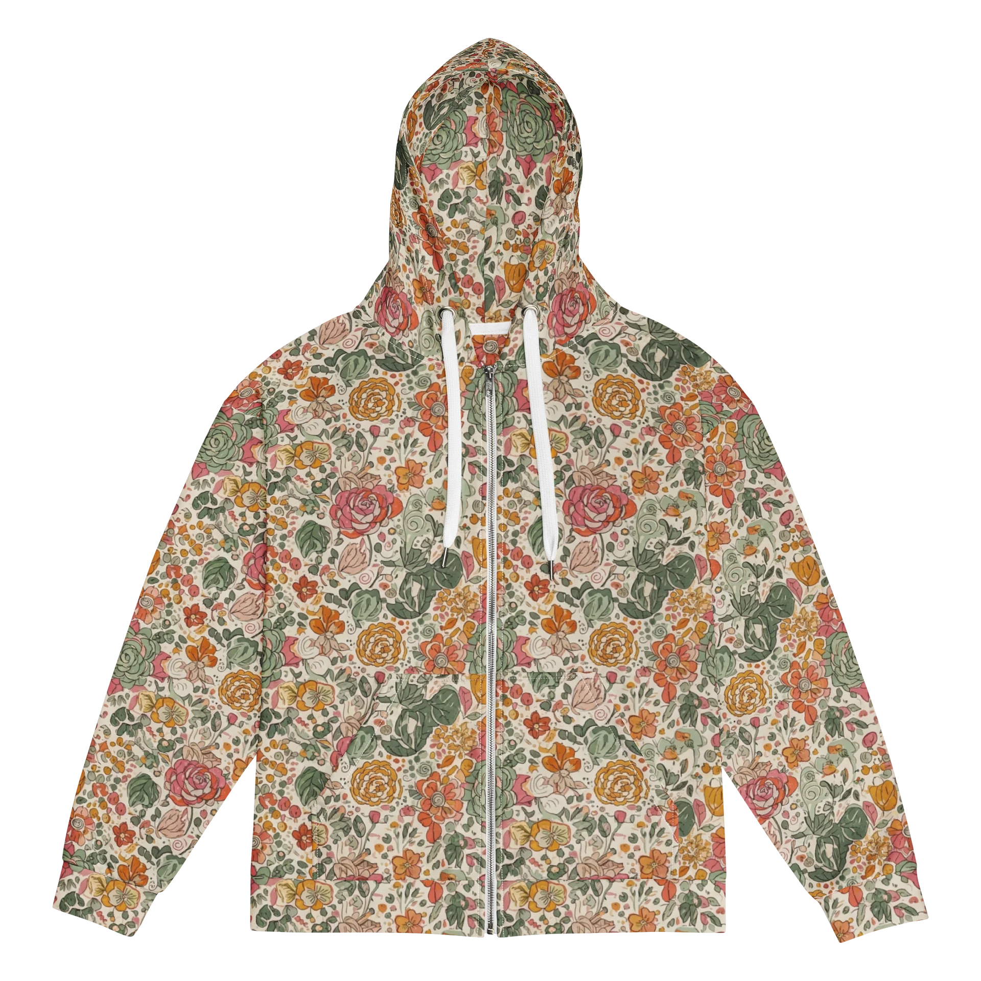 Bloomscape Floral Zip Hoodie product image (1)