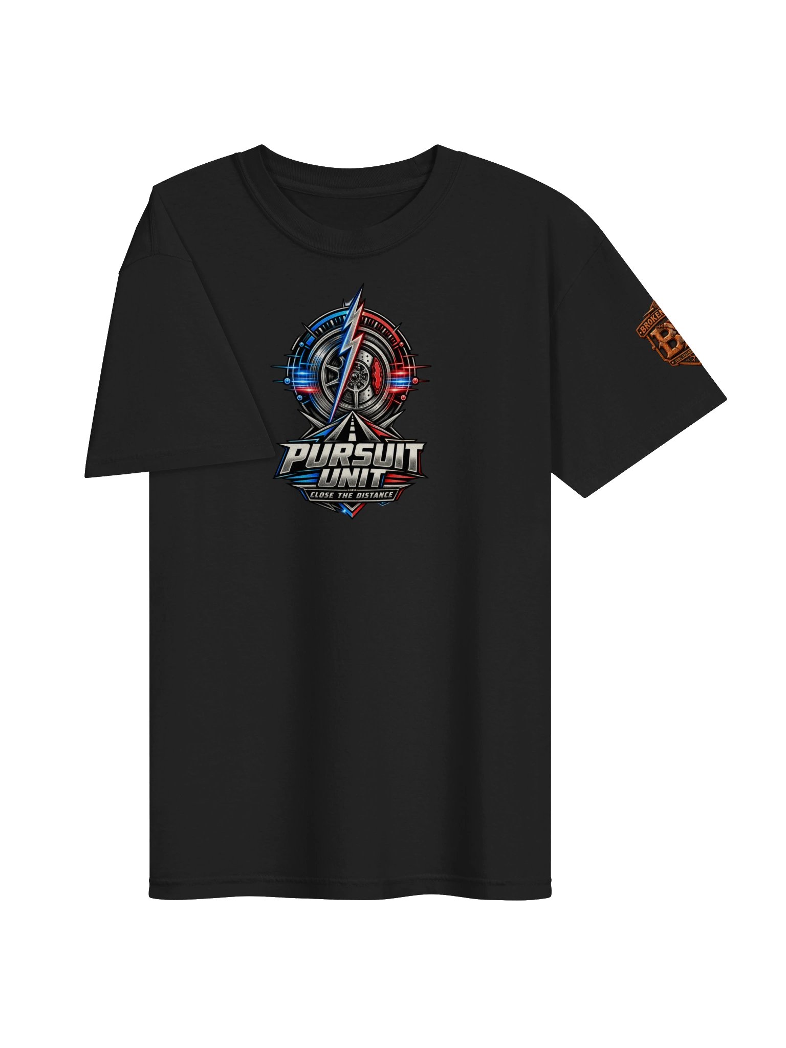 Police Pursuit Shirt — High-Speed Intercept™ “Close the Distance” Tee | Flat Out Broken™ product image (4)