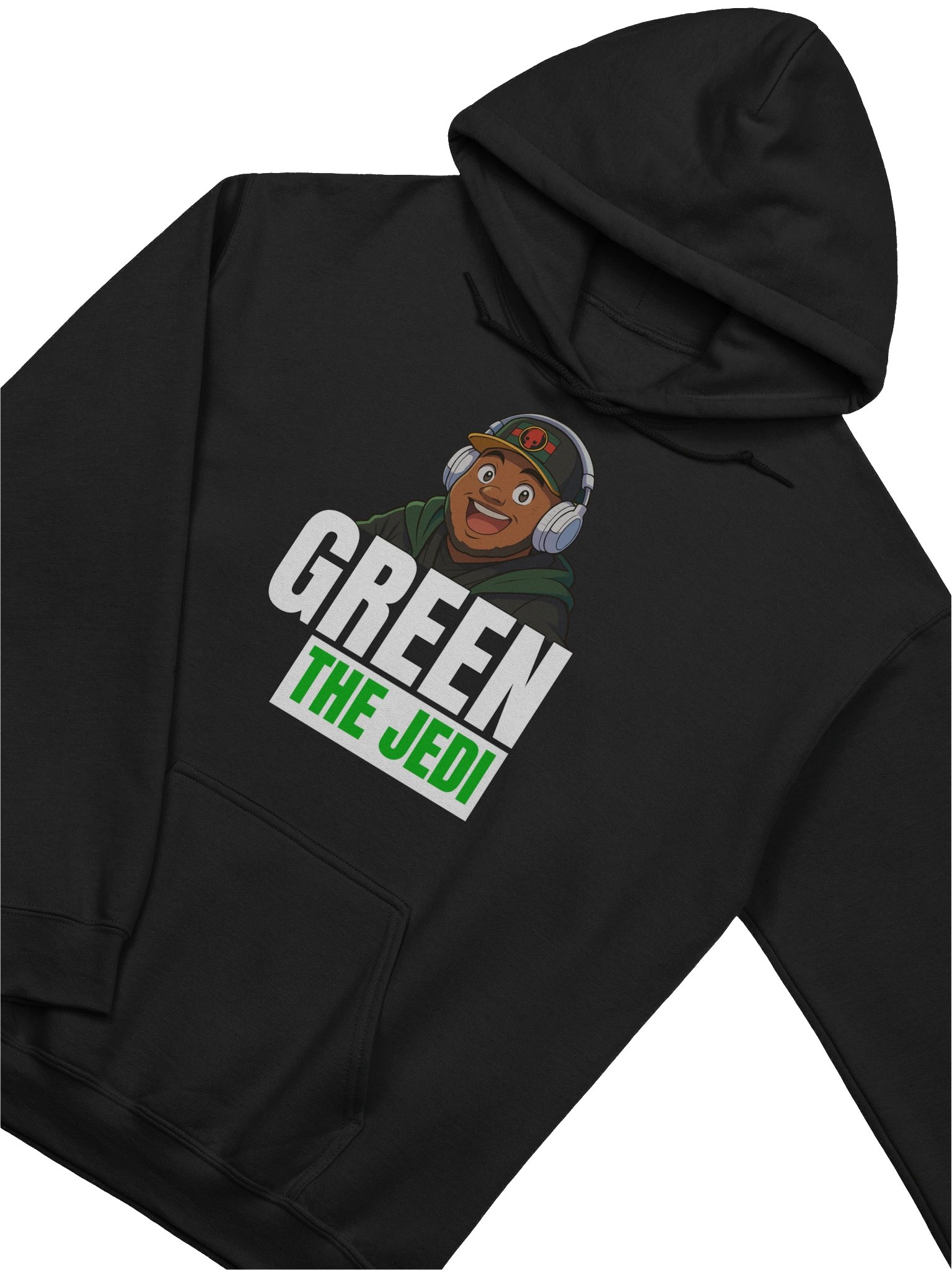 Green The Jedi Streamer Hoodie product image (19)