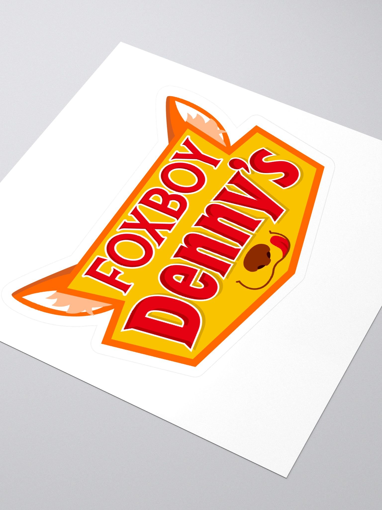 Fox Boy Denny's Sticker product image (3)