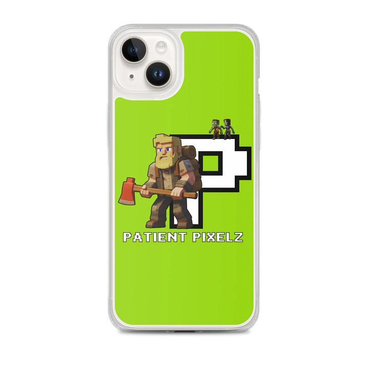 Patient PixelZ P Logo iPhone® MagSafe® Case (Neon Green) product image (1)