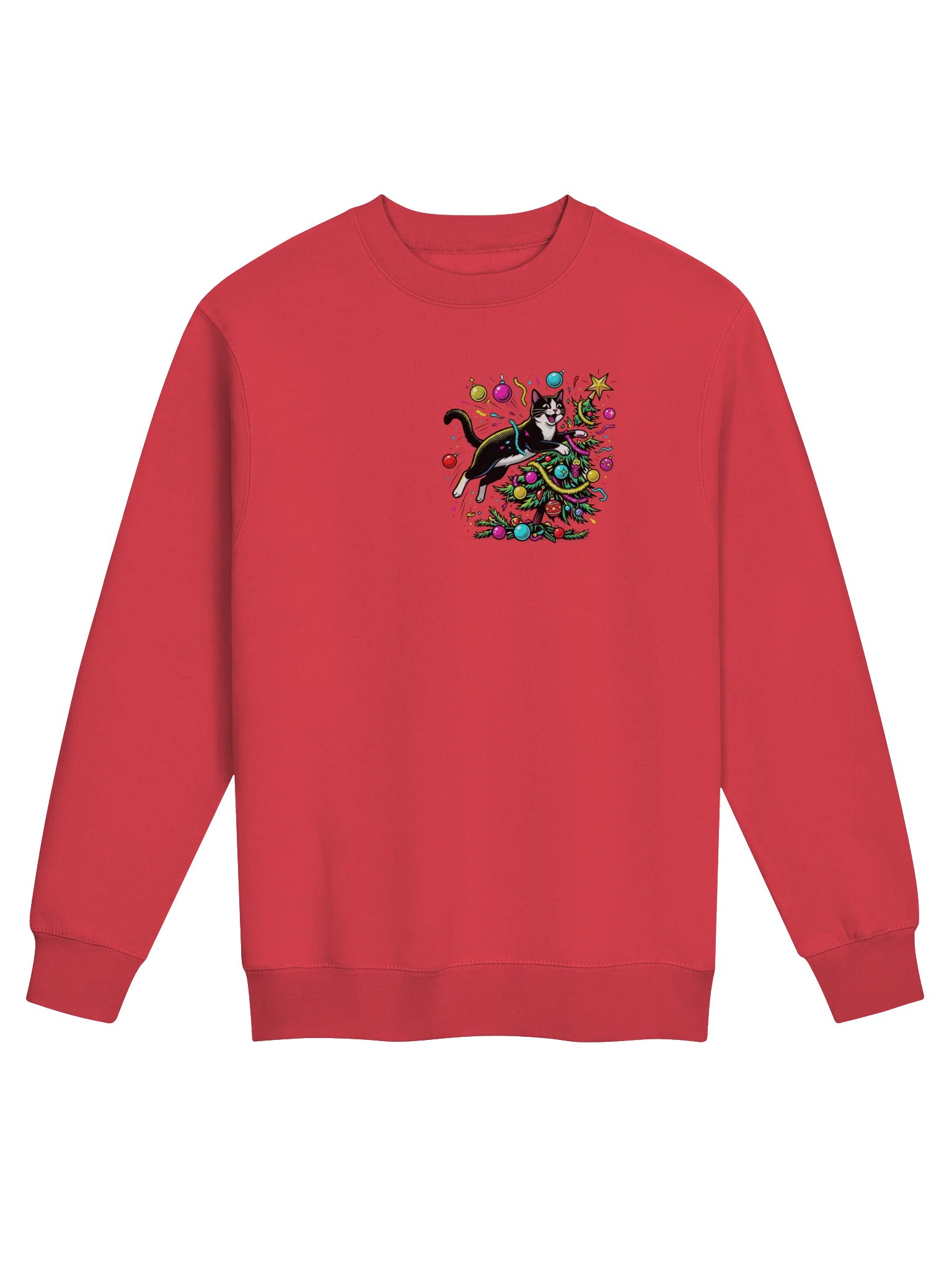 Tree Toppler Cat Heart Crewneck product image (1)
