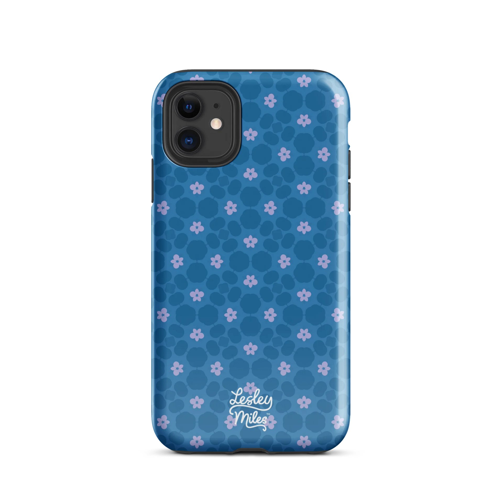 Floral Pebble Blue Tough iPhone® Case product image (3)
