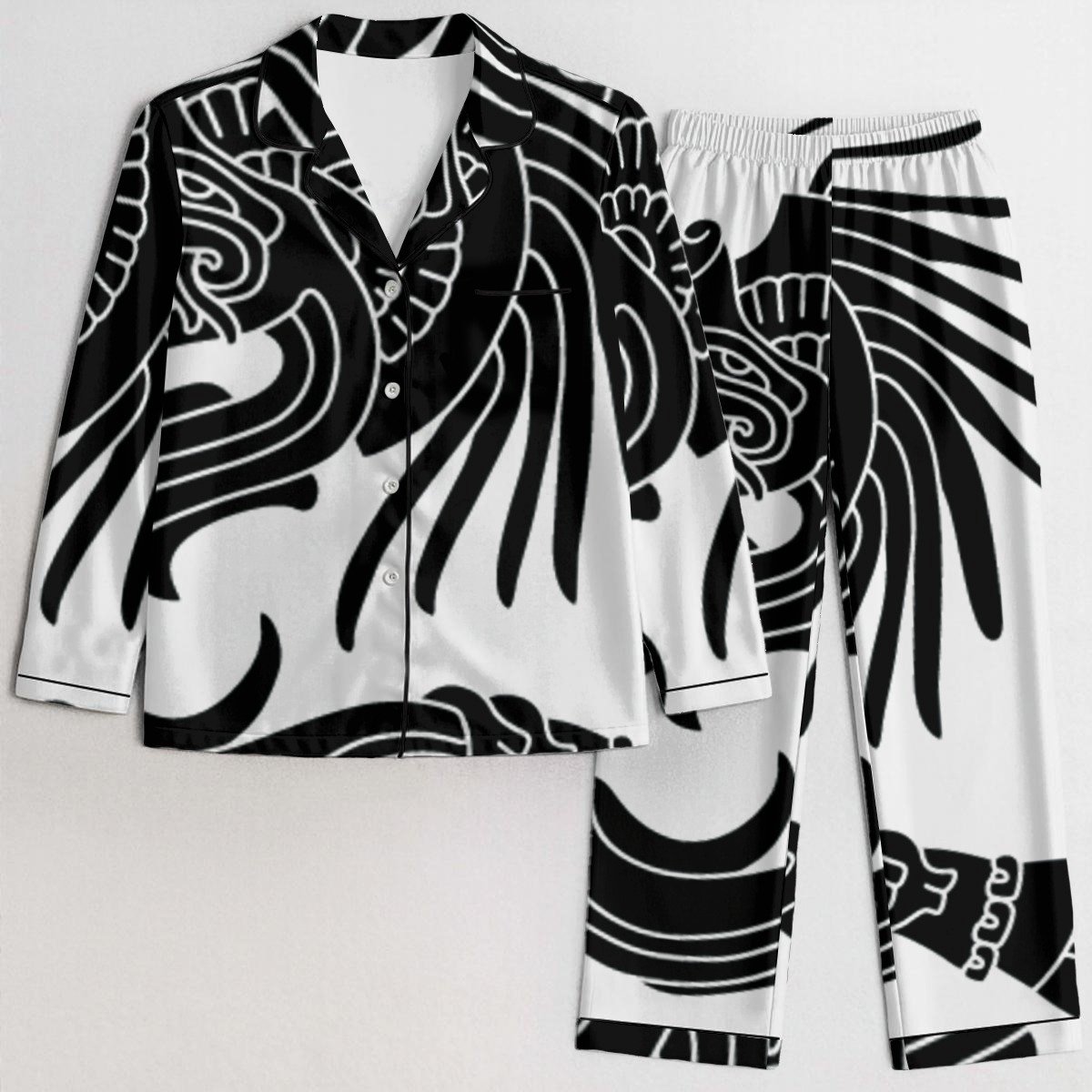Monochrome Bloom Artistic Pajama Set product image (1)