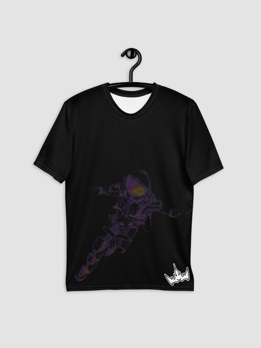 “INFINITE” & CROWN™ logo print—short-sleeve crew men’s (black-on-black) · Exclusive, limited all-black variant product image (5)