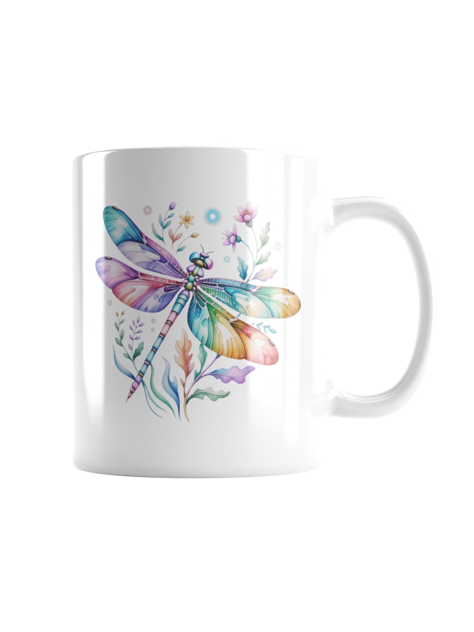 Rainbow Dragonfly Glow Coffee Mug product image (7)