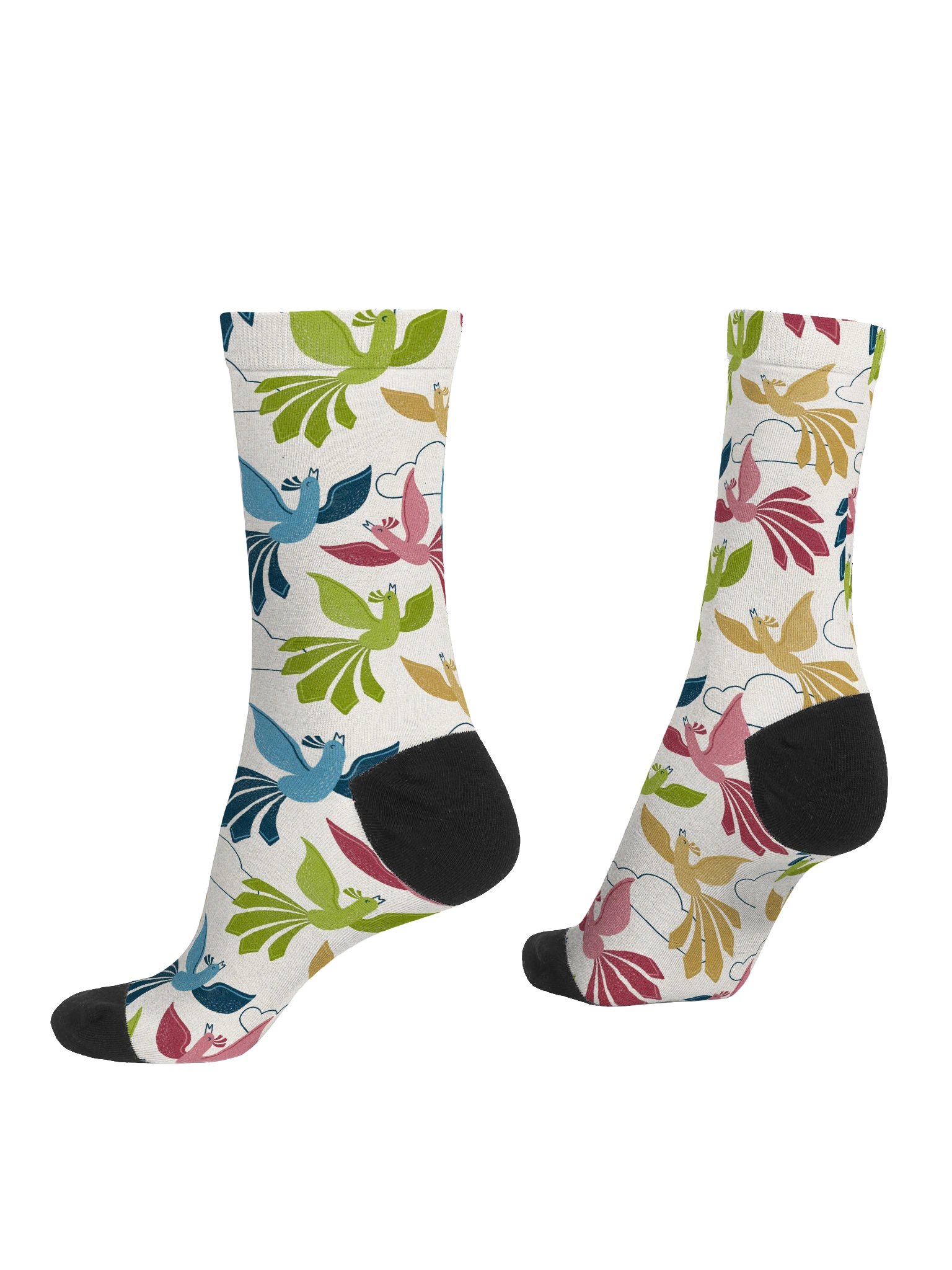 Mid-Century Modern Firebirds Premium Sustainable Crew Socks product image (4)