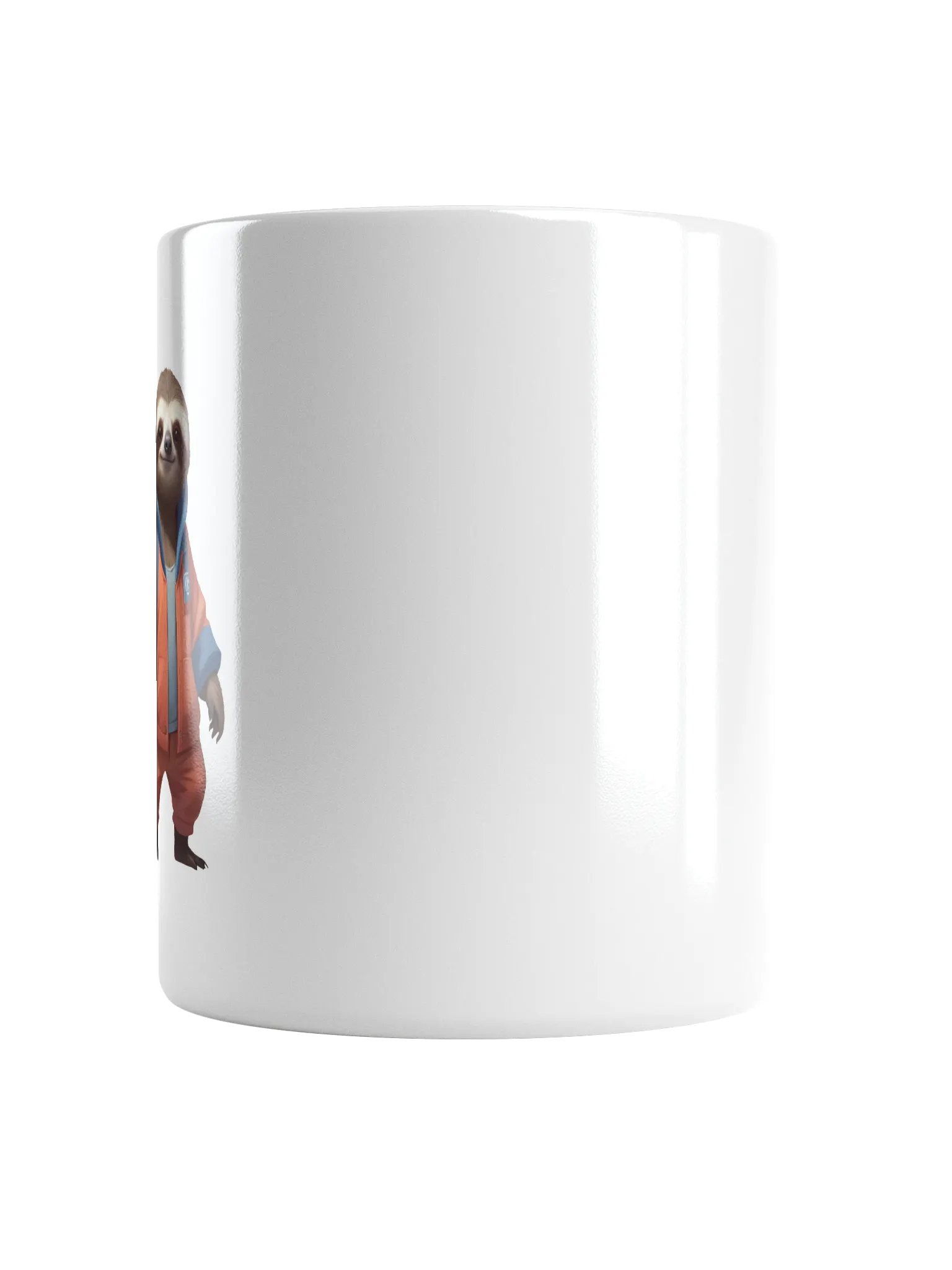 Friendly Cartoon Sloth White Mug product image (5)