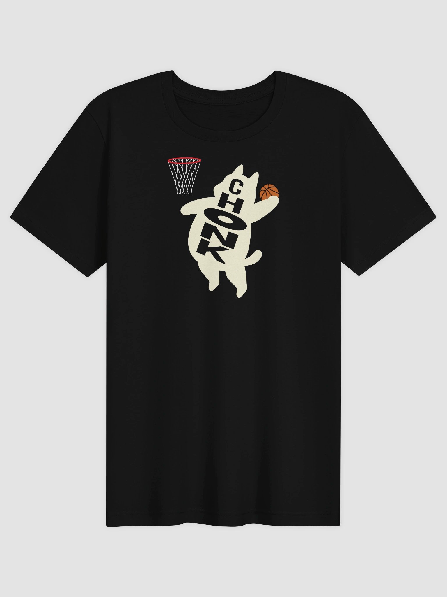 Basketball Chonk Cat - Unisex Adult Super Soft Lightweight T-shirt product image (1)