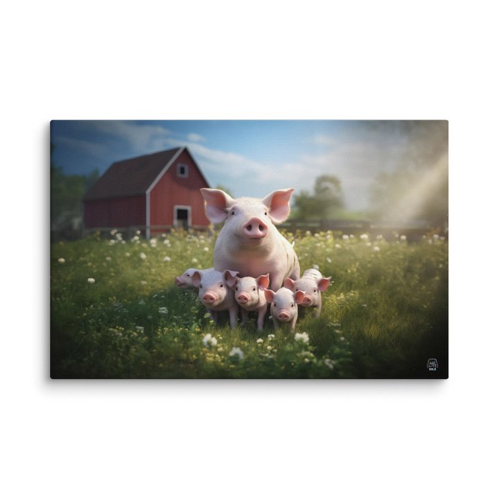 Piglet Paradise Canvas product image (1)