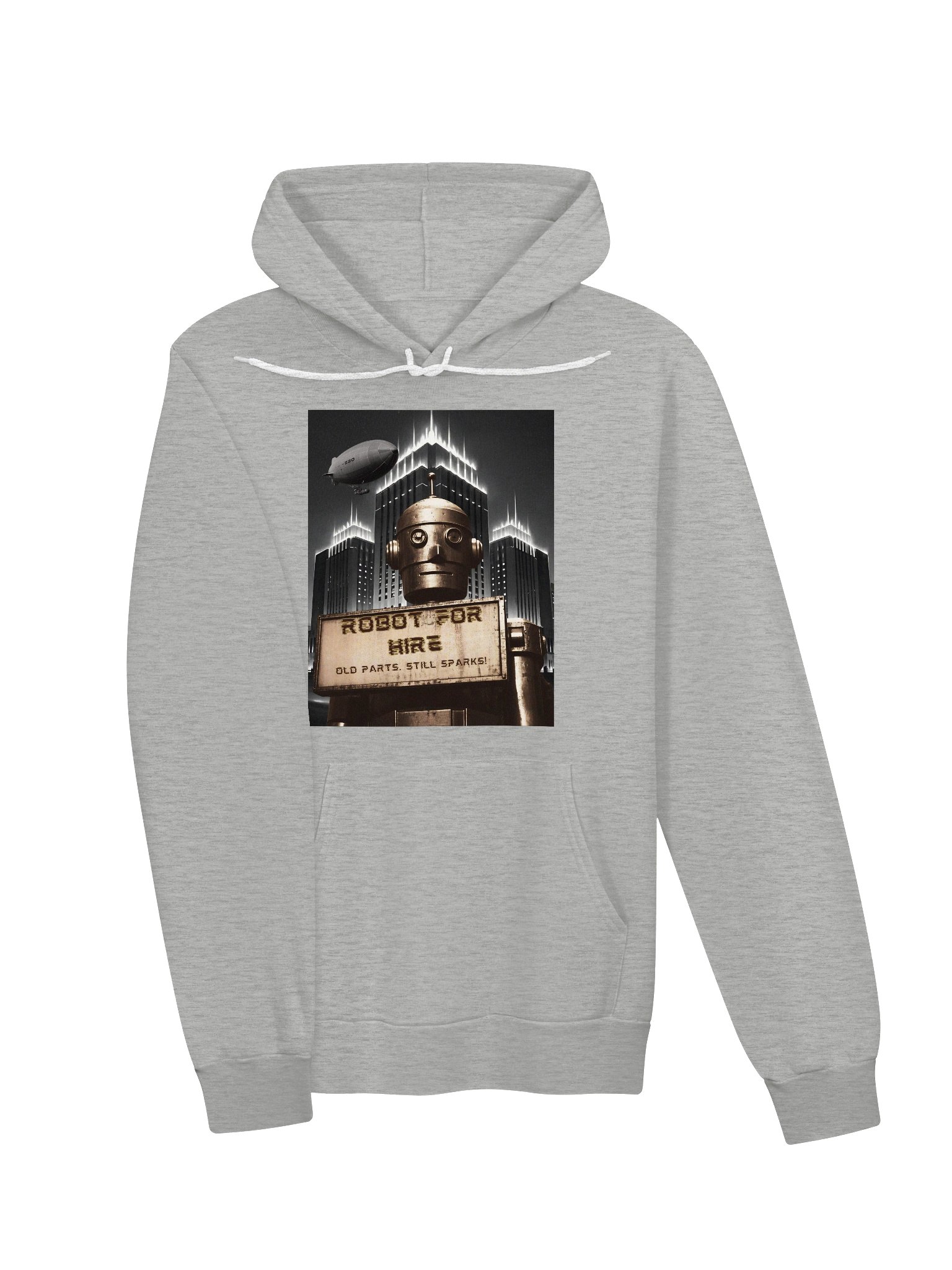 Robot For Hire - Art Deco Hoodie - Vintage Sci-Fi Style product image (21)
