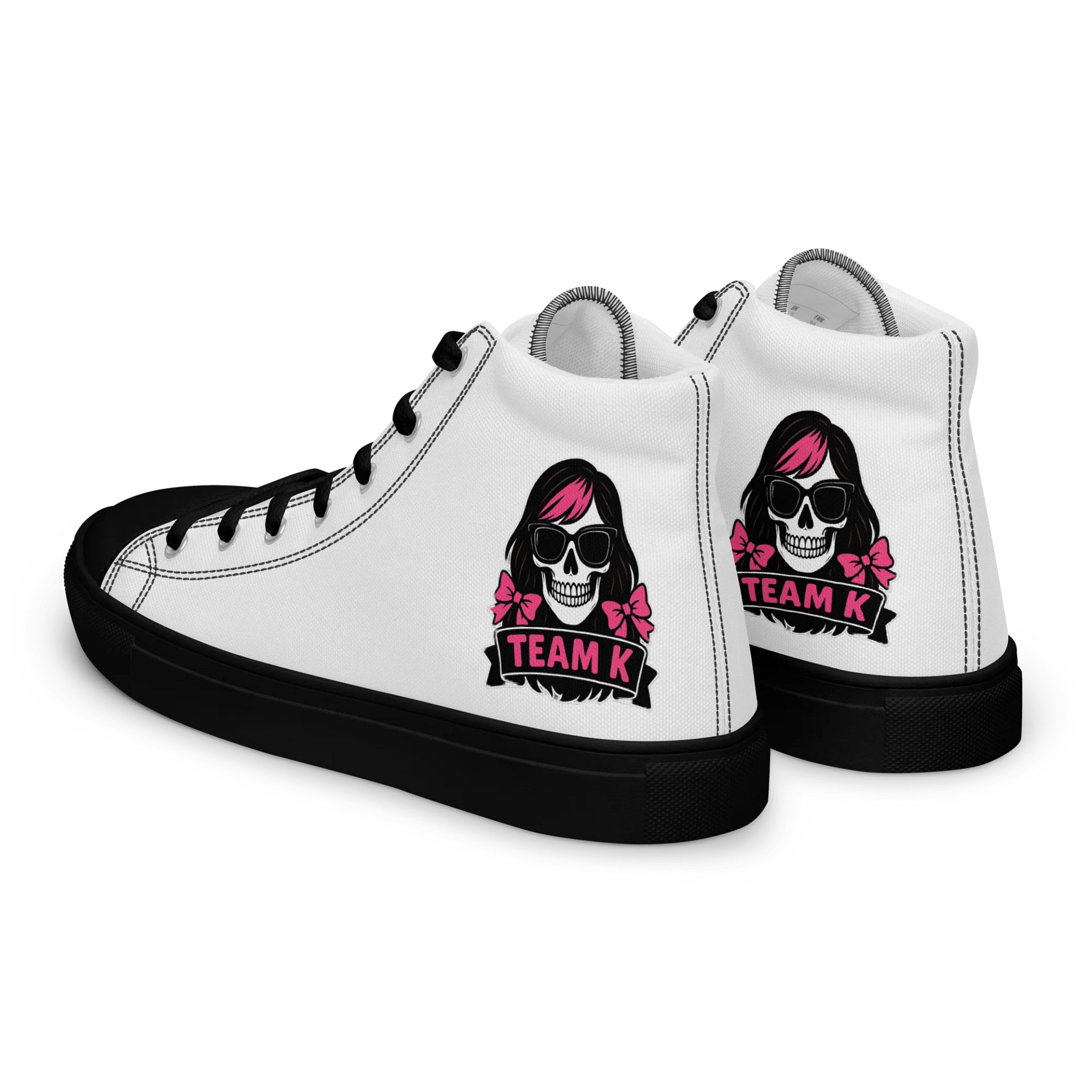TEAM K (V-6) Women's High Top Canvas Shoes product image (5)