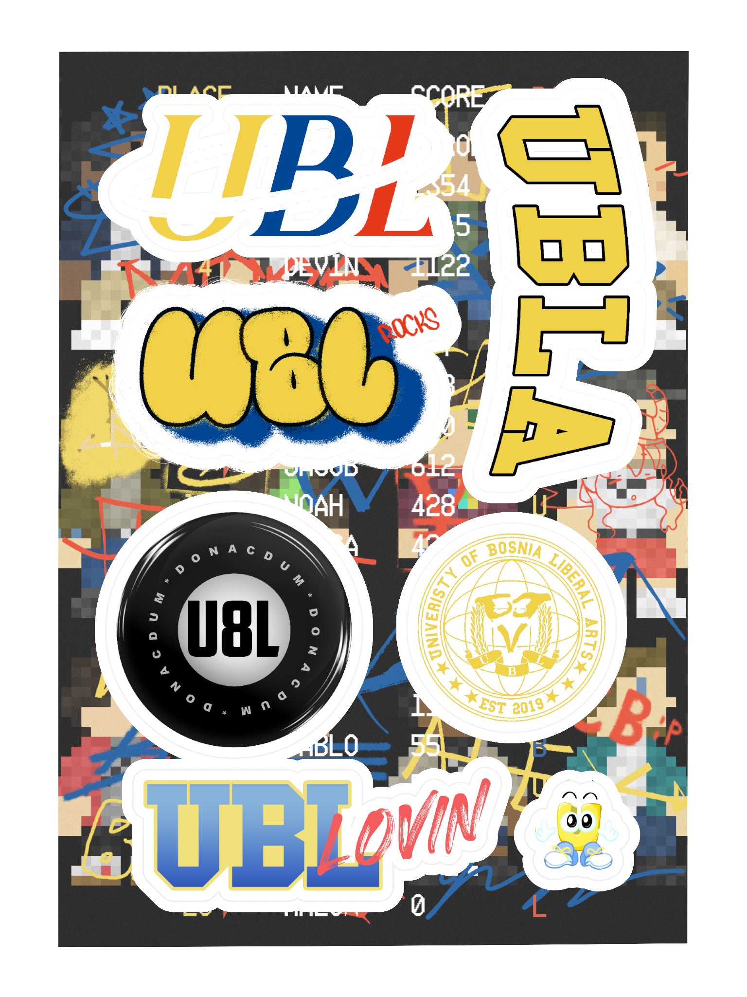 UBL Sticker Sheet product image (3)