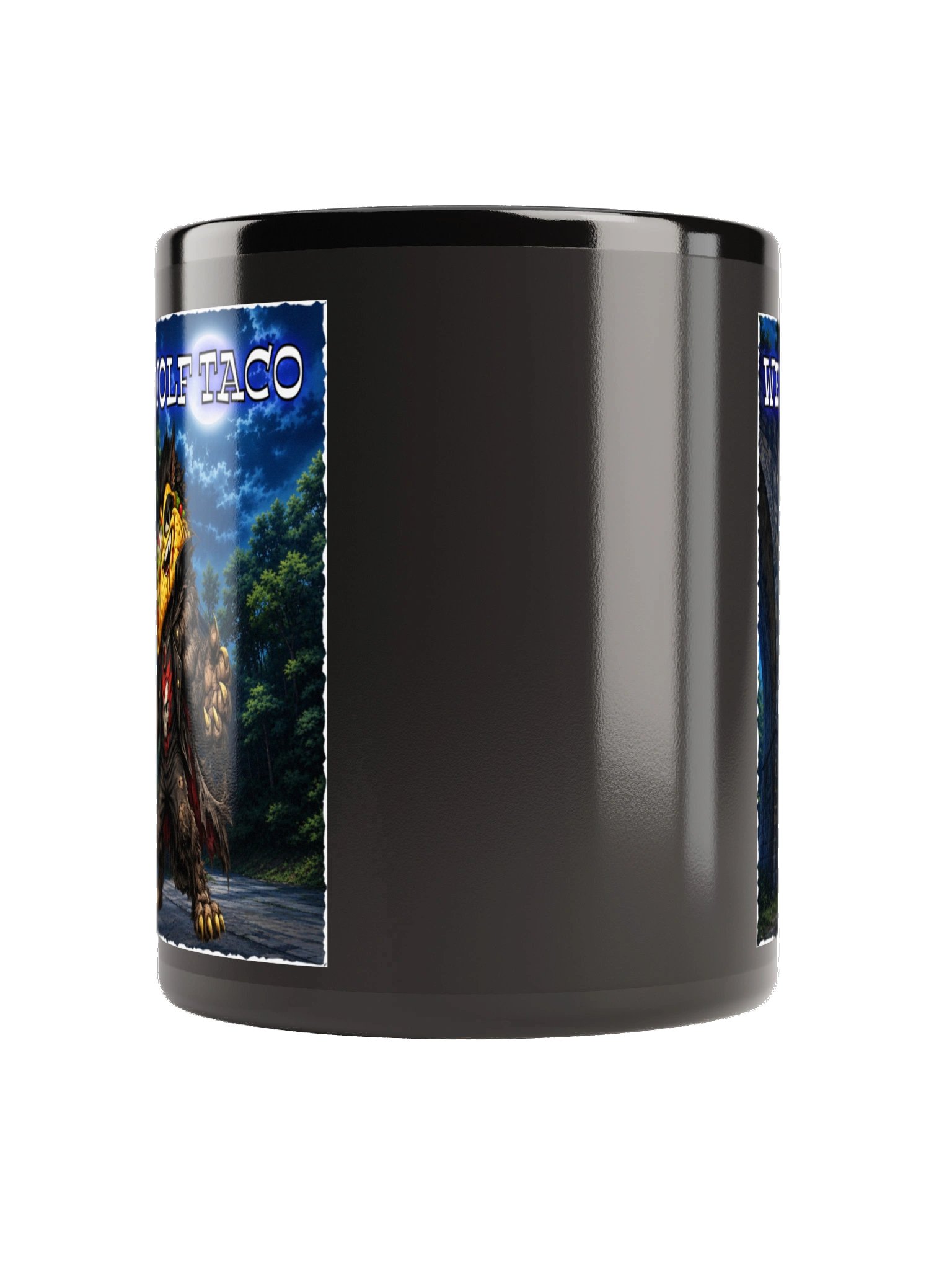 Werewolf Taco Black Glossy Mug - The Taco Family product image (4)