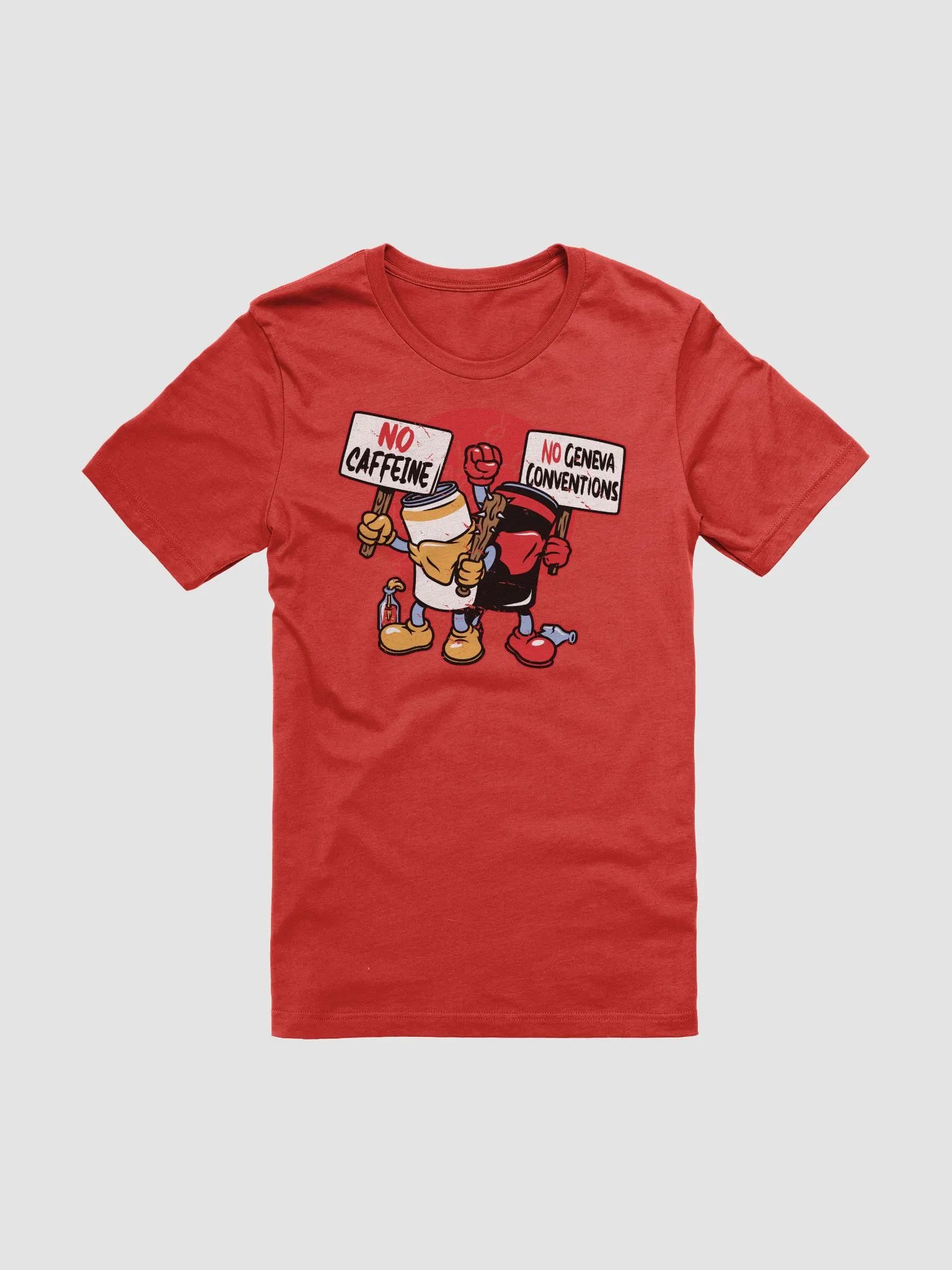 No Caffeine No Geneva Conventions Athletic Tee product image (1)