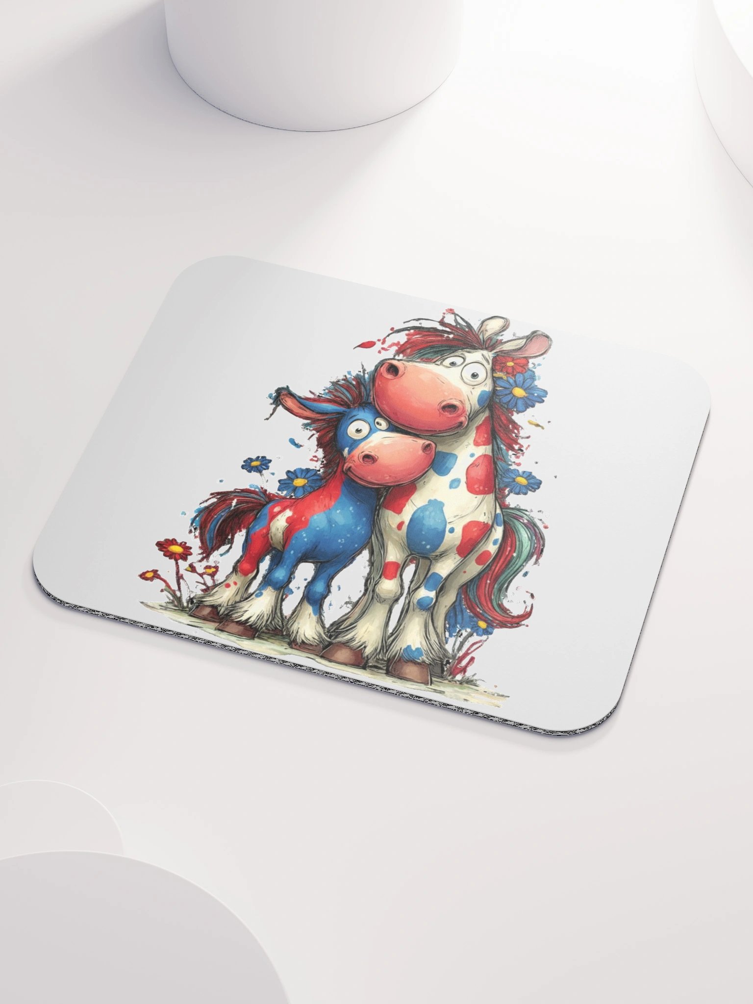 Whimsical Horse Family Mouse Pad product image (3)