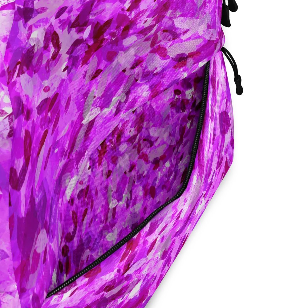 Pink leaves All over print Backpack product image (3)