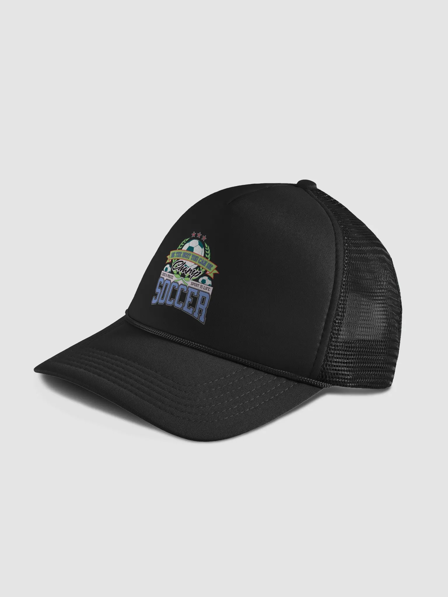 Champ Soccer Foam Trucker Hat product image (2)