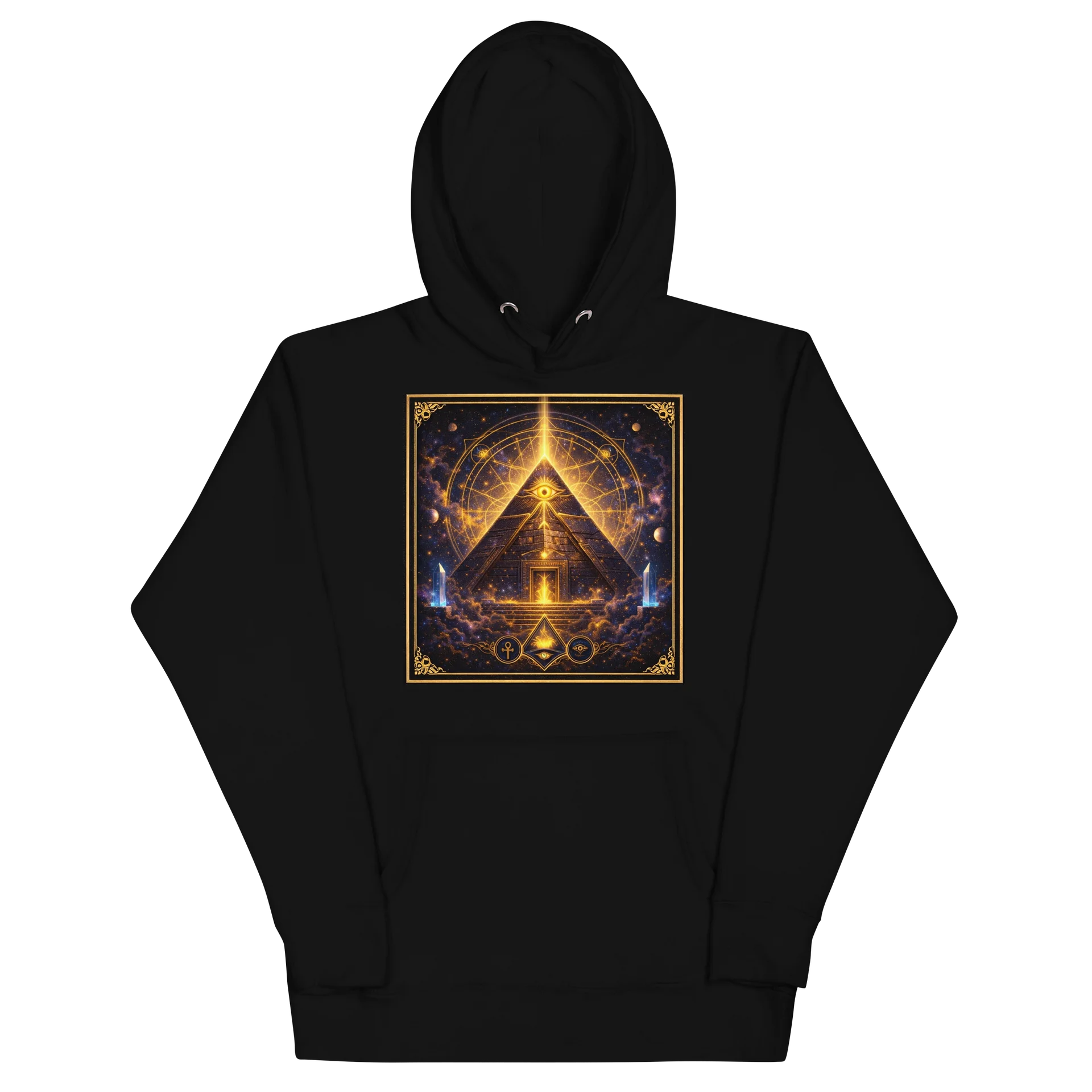 Celestial Eye Glow Pyramid Unisex Hoodie product image (2)