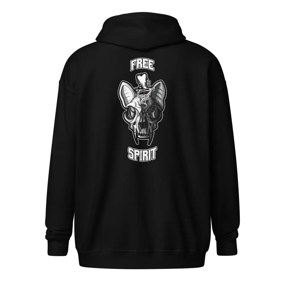 Free Spirit Skull Zip Hoodie product image (1)