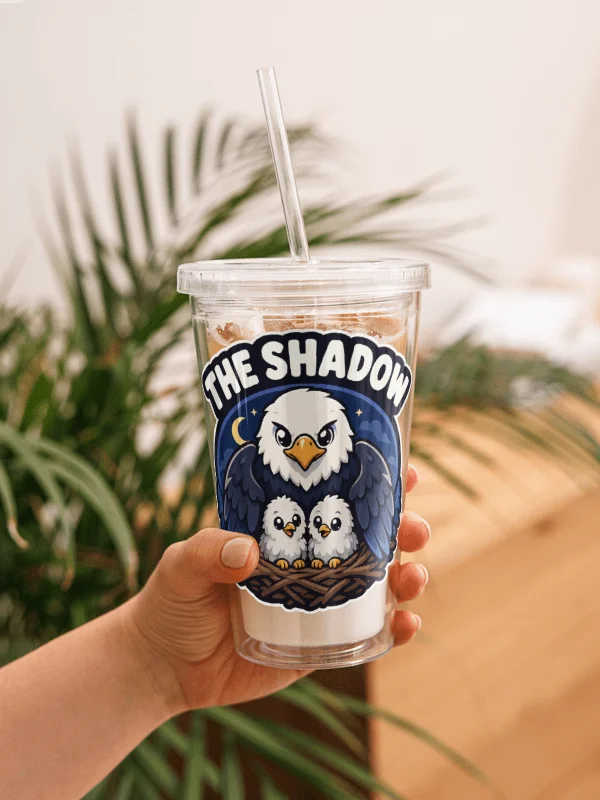 The Shadow - Double Wall Clear Plastic Tumbler product image (1)