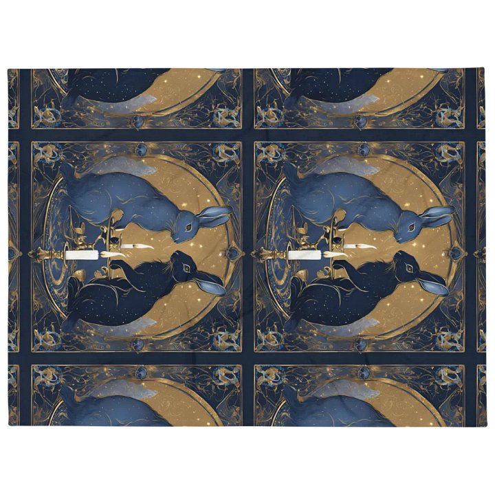 2 of Rabbits-2nd Year Affiliate Anniversary Throw Blanket product image (1)