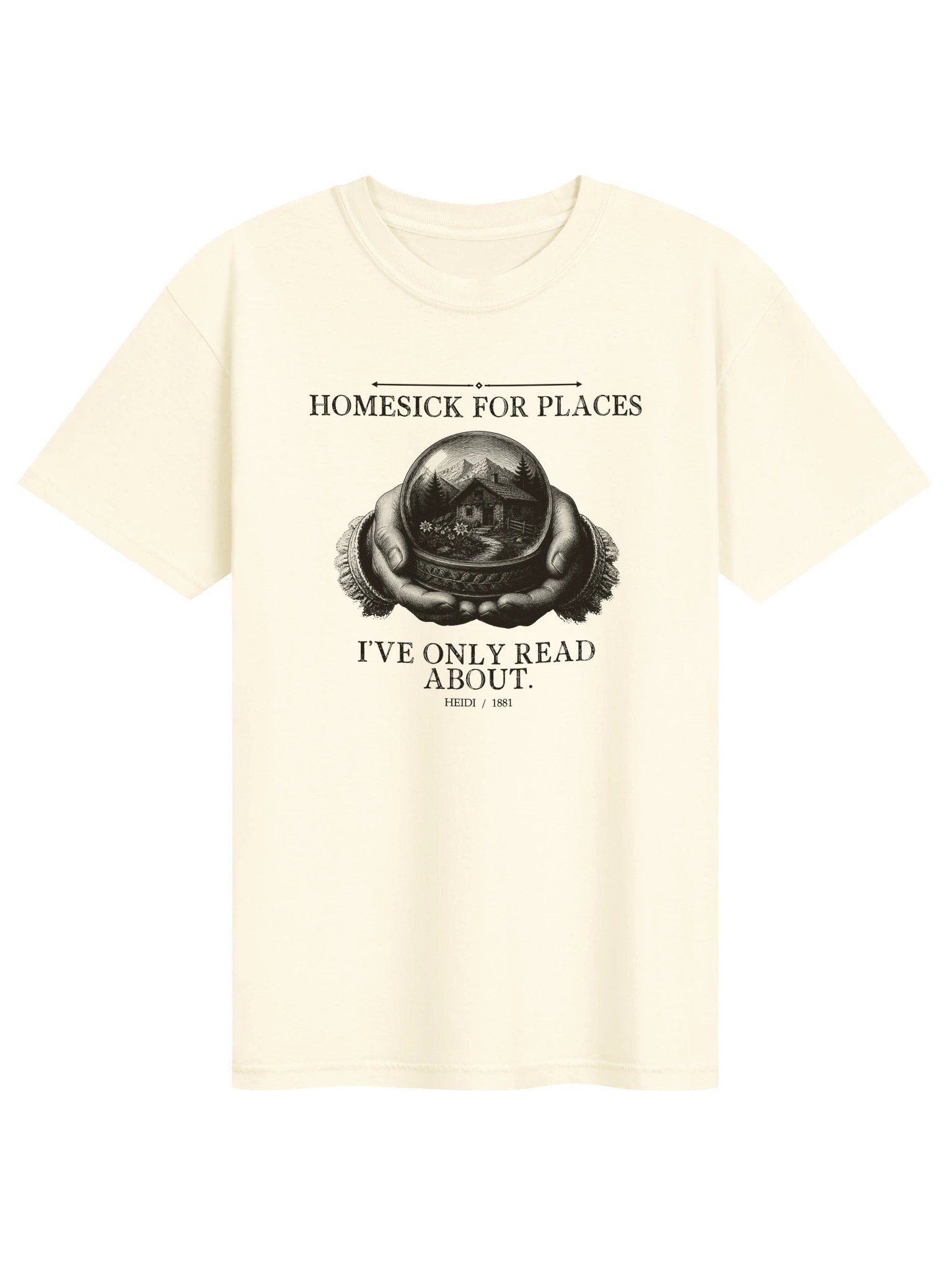 Homesick For Places Ve Only Read About -- Heidi Tee (Light) product image (1)