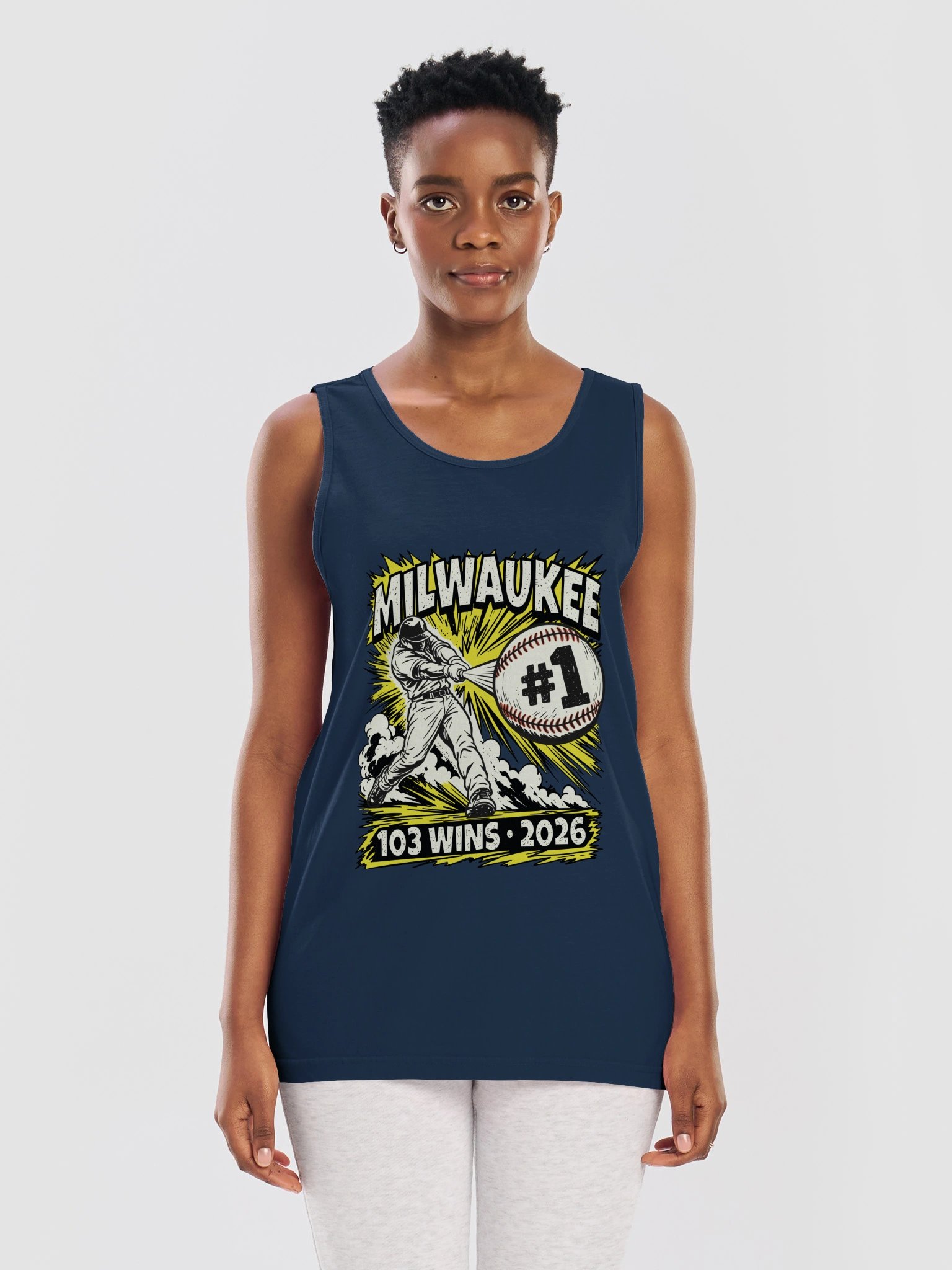 Milwaukee 103 Wins • 2026 Baseball Tank Top product image (26)
