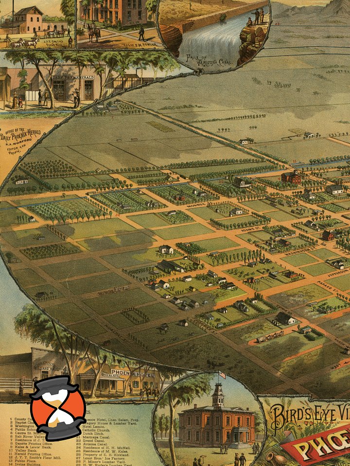 Phoenix Arizona 1885 (Unframed Poster Print) product image (2)